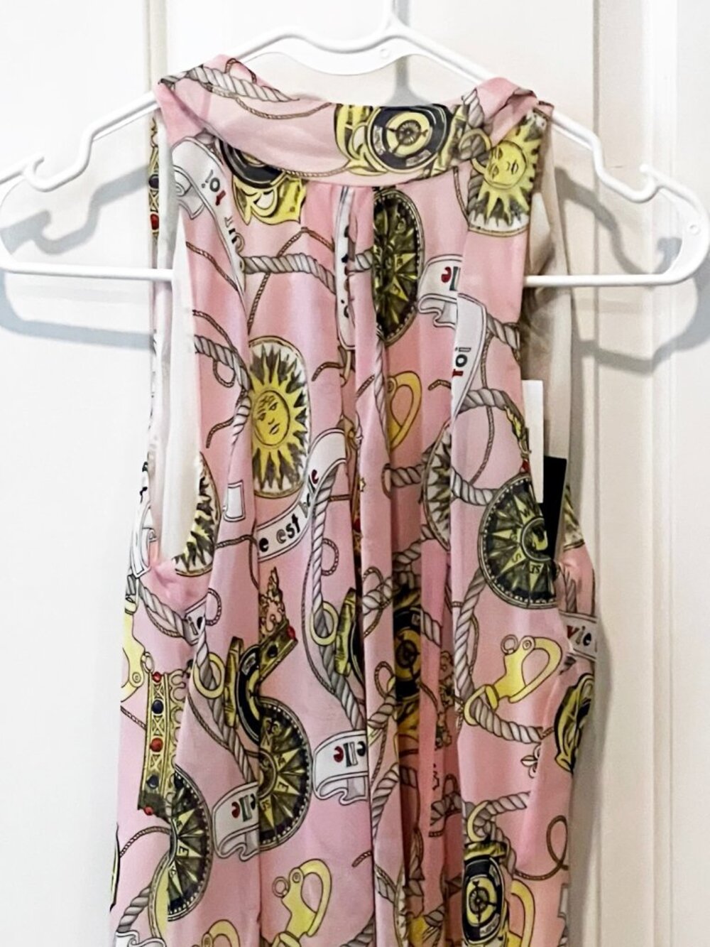 McGinn Pink Printed Sleeveless Tunic Dress – Size 6 / 36 – NWT